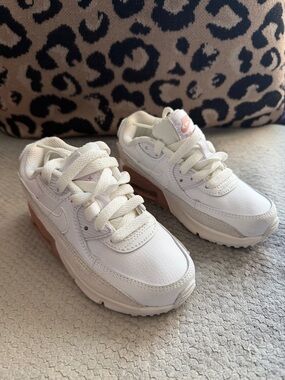 Air Max 90 Leather TD ‘White Metallic Red Bronze’ kids size 11